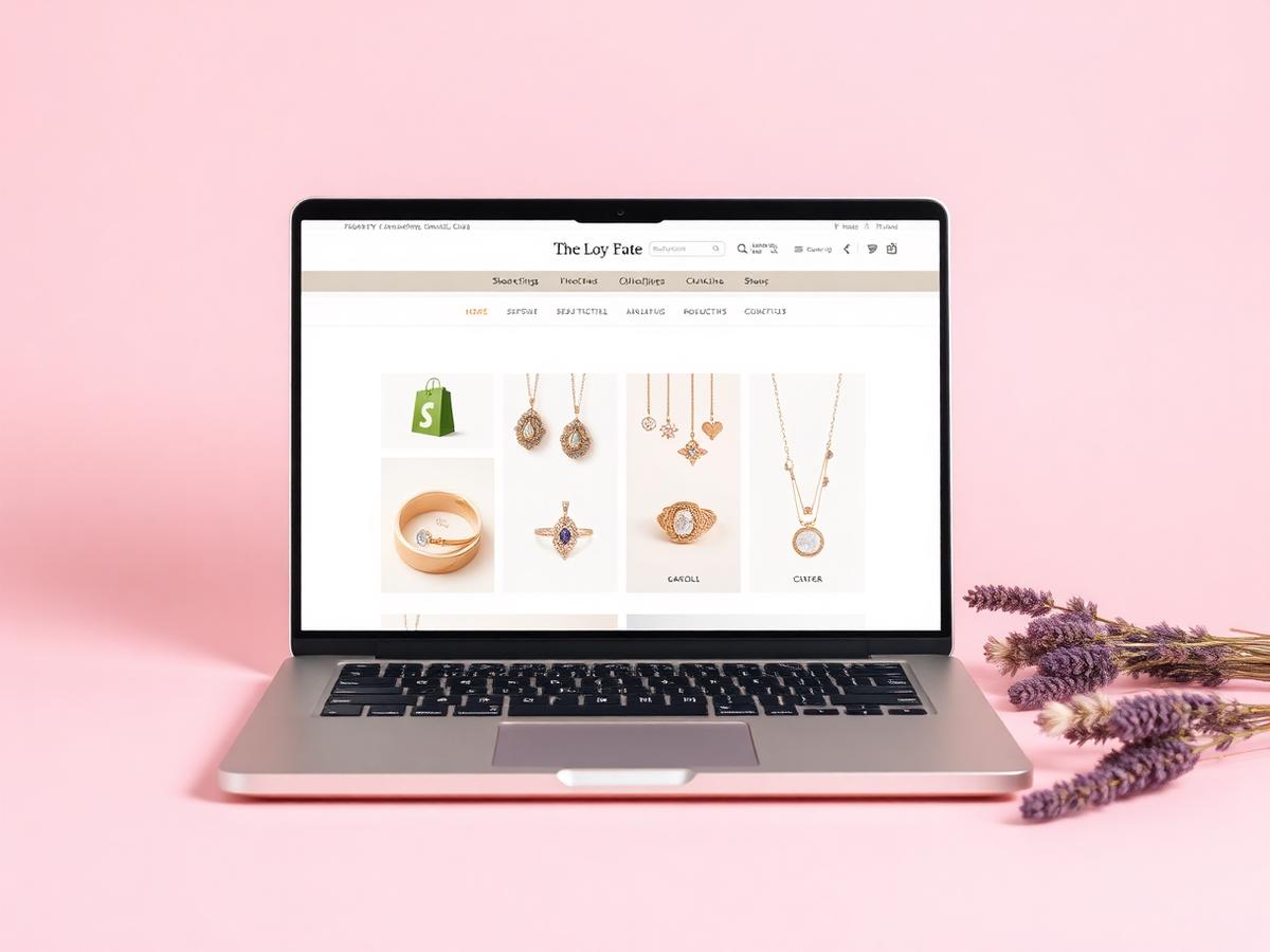 Jewelry brand Shopify storefront
